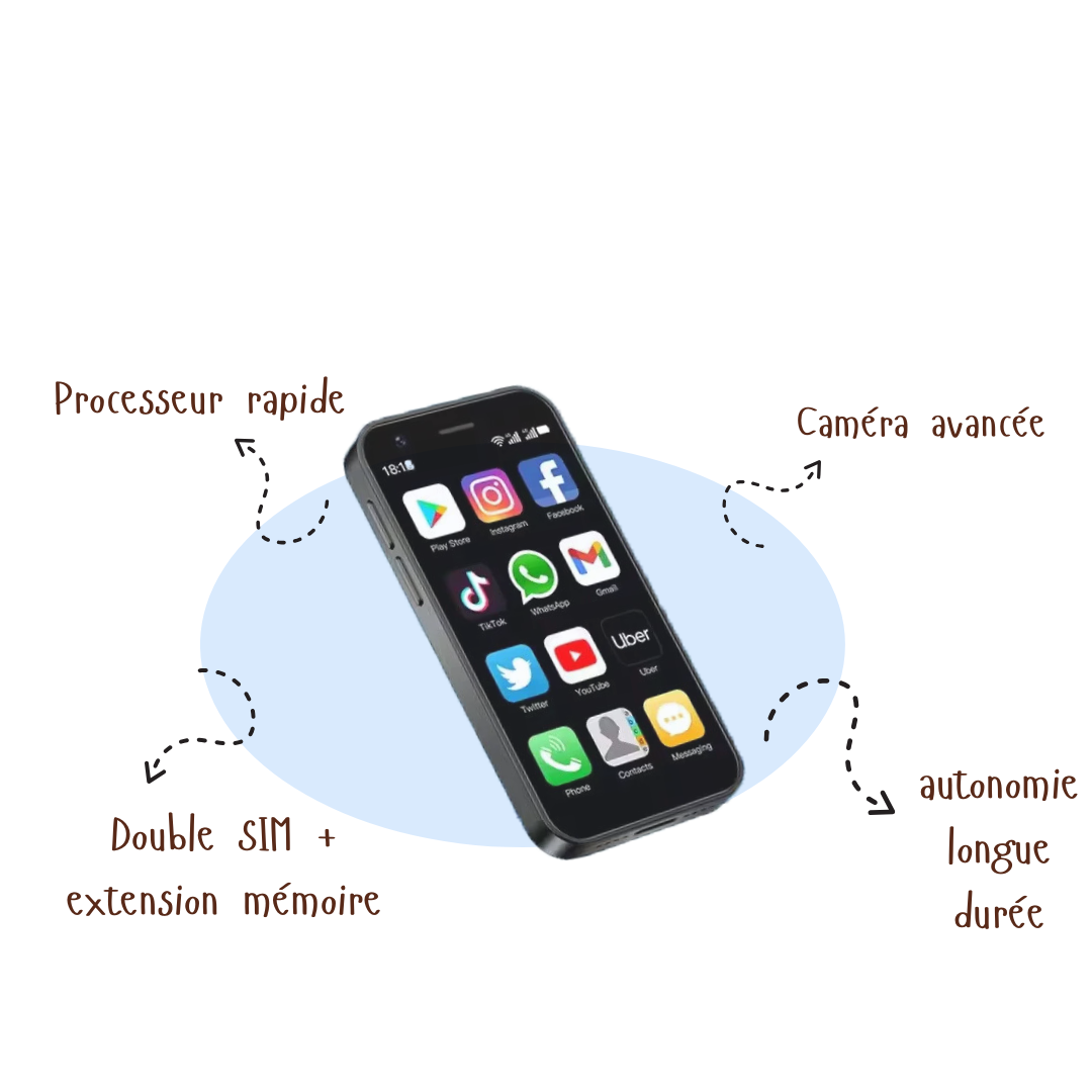 Mini Smartphone | Élégance et Performance