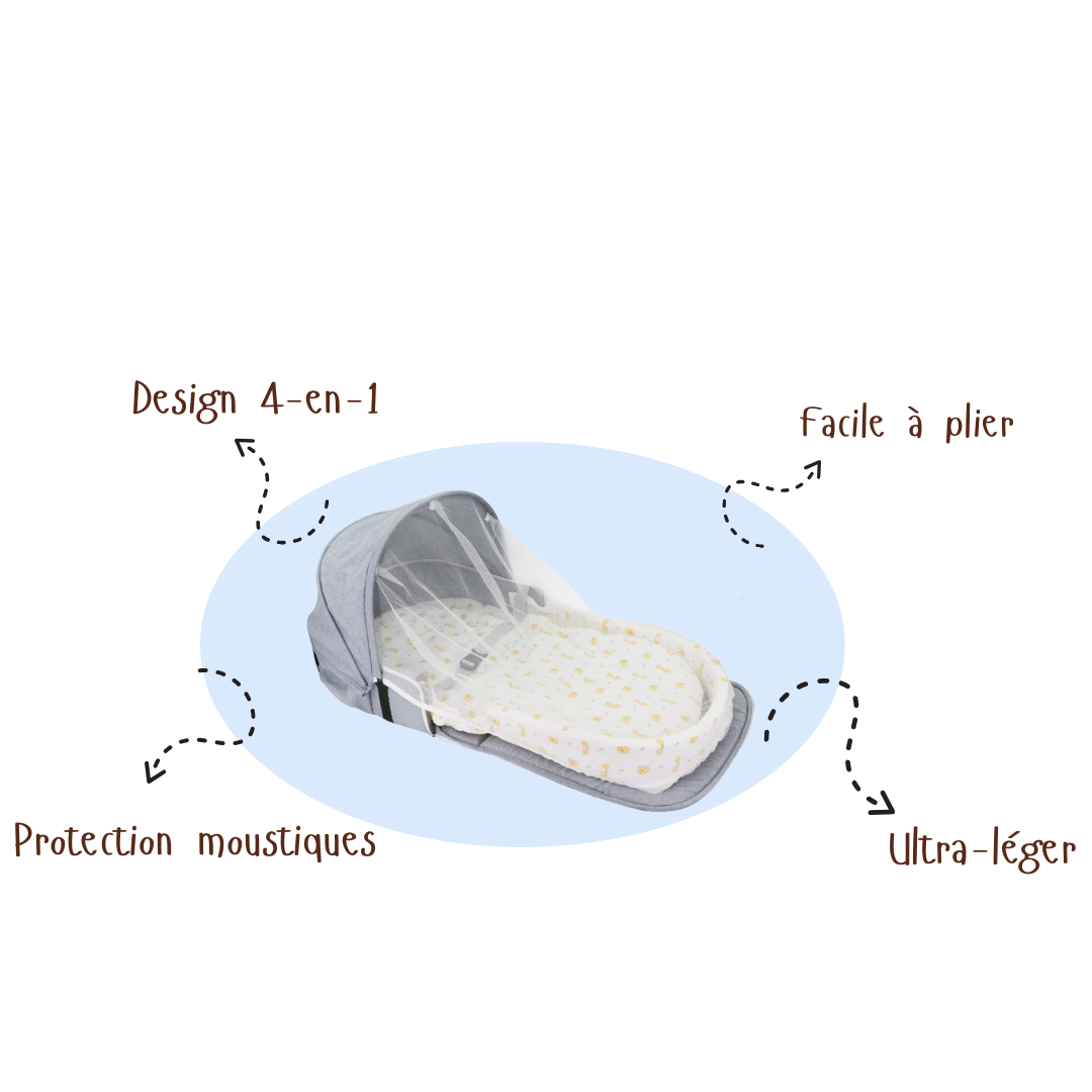 Sleep&Go™ | Berceau Portable 4-en-1