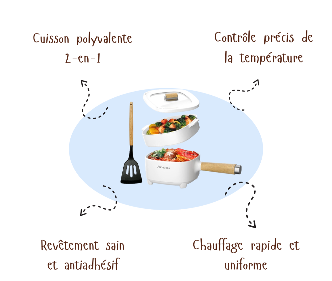 Cookora™ | Audecook Hot Pot Électrique