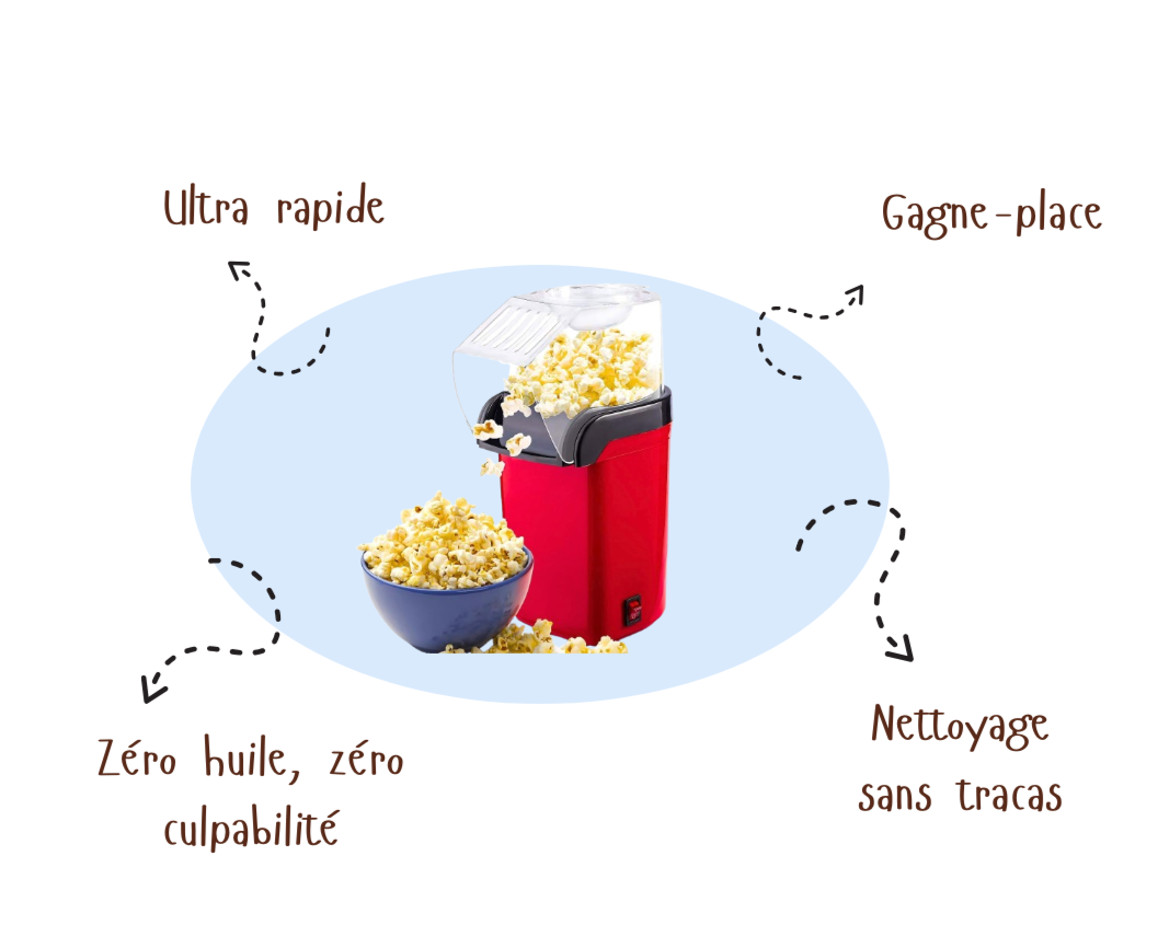 HotAirPop™ | Machine à Popcorn Sans Huile