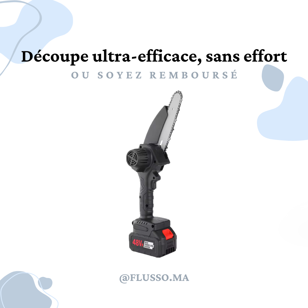 PowerCut™ | Mini Tronçonneuse Sans Fil 48V