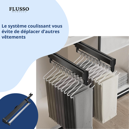 Rail Télescopique pour Armoire & Dressing | Capacité 25 kg