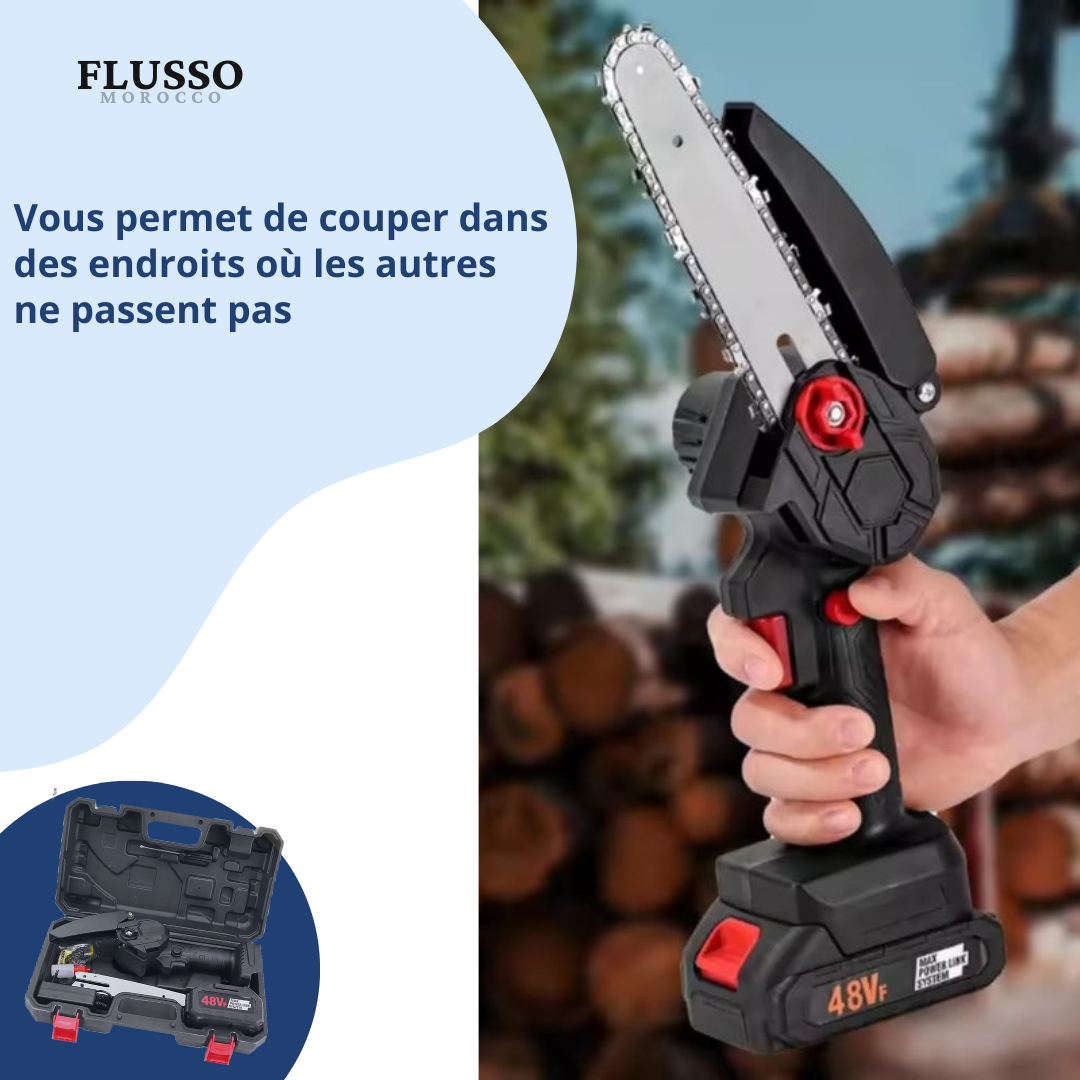 PowerCut™ | Mini Tronçonneuse Sans Fil 48V