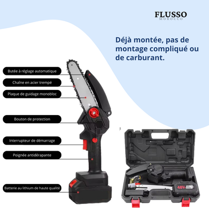 PowerCut™ | Mini Tronçonneuse Sans Fil 48V