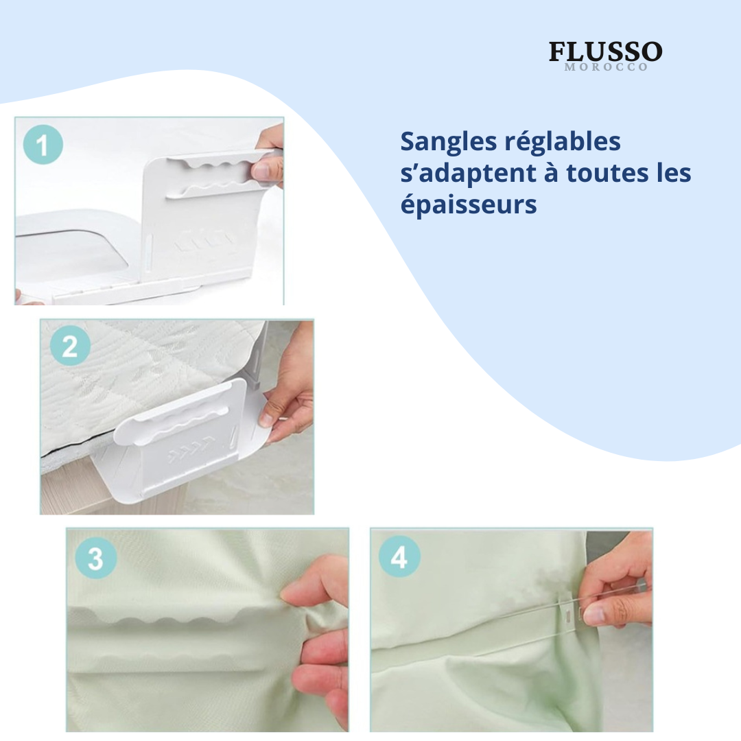 Attaches Draps de Lit Renforcées