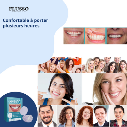 Pair Adjustable Clip-On Denture