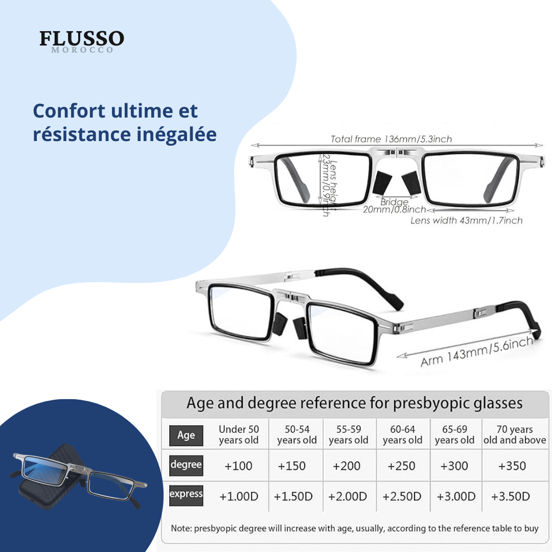OptiFold™ | Lunettes de Lecture Pliables