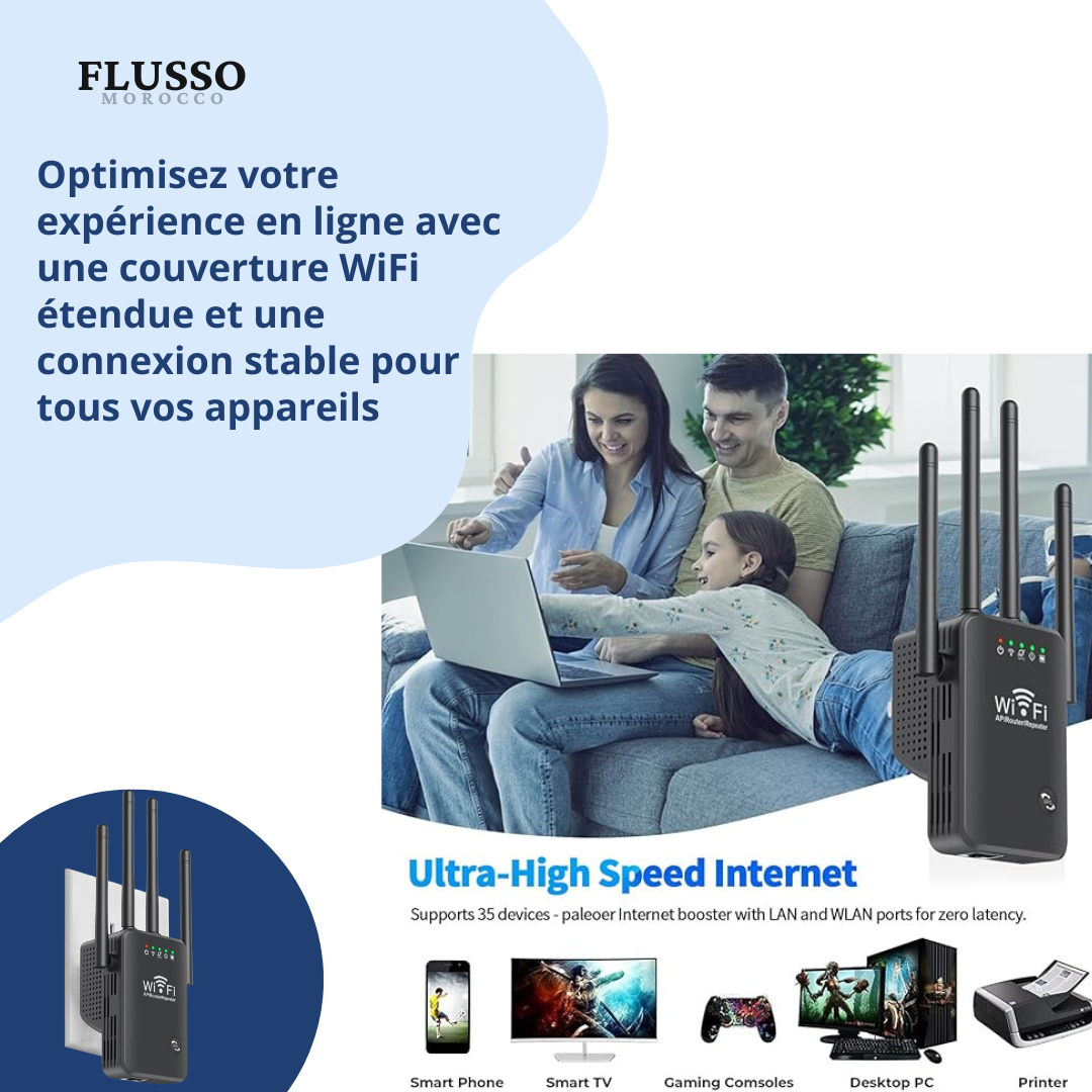 Smile dolL™ | Extenseur WiFi 360°