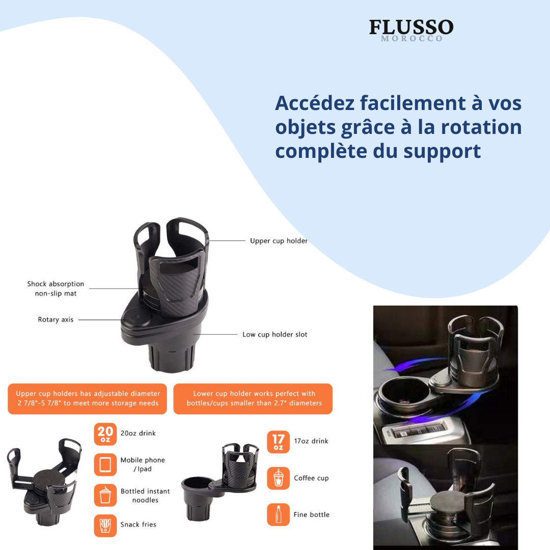 SpinCup™ | Support Rotatif 2-en-1
