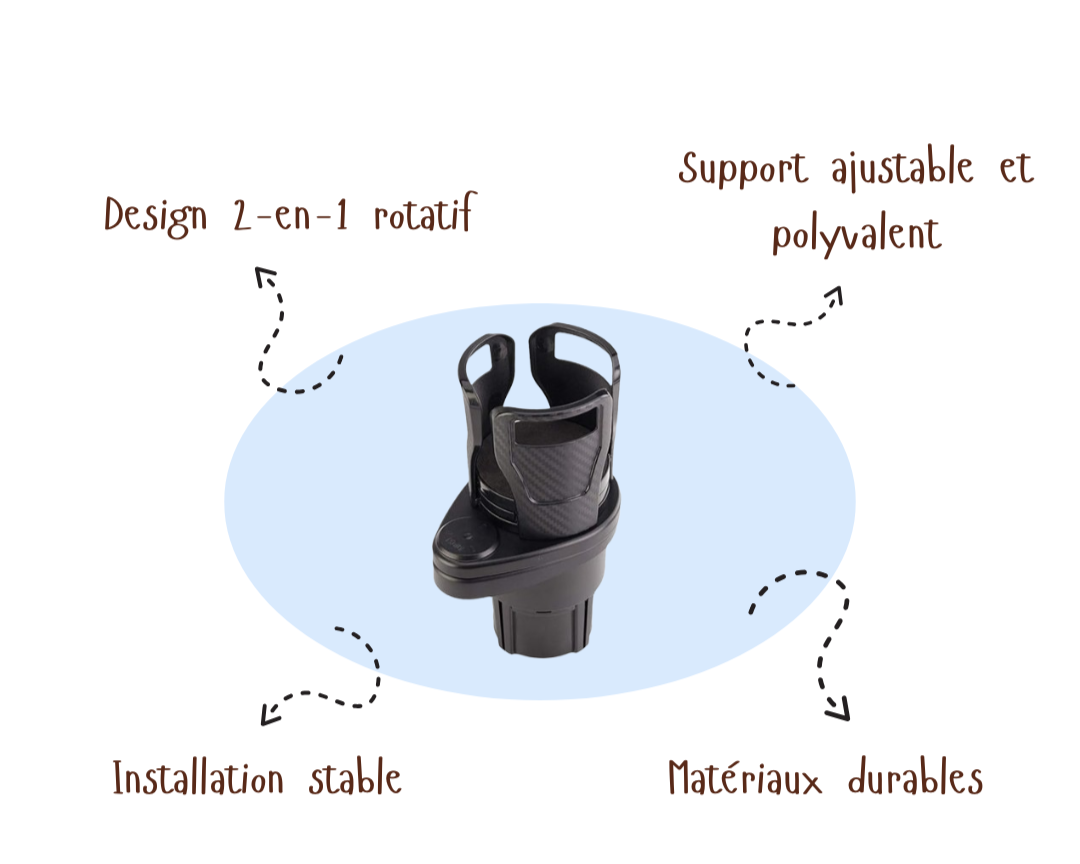 SpinCup™ | Support Rotatif 2-en-1