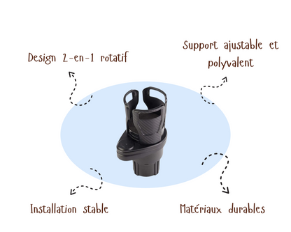 SpinCup™ | Support Rotatif 2-en-1