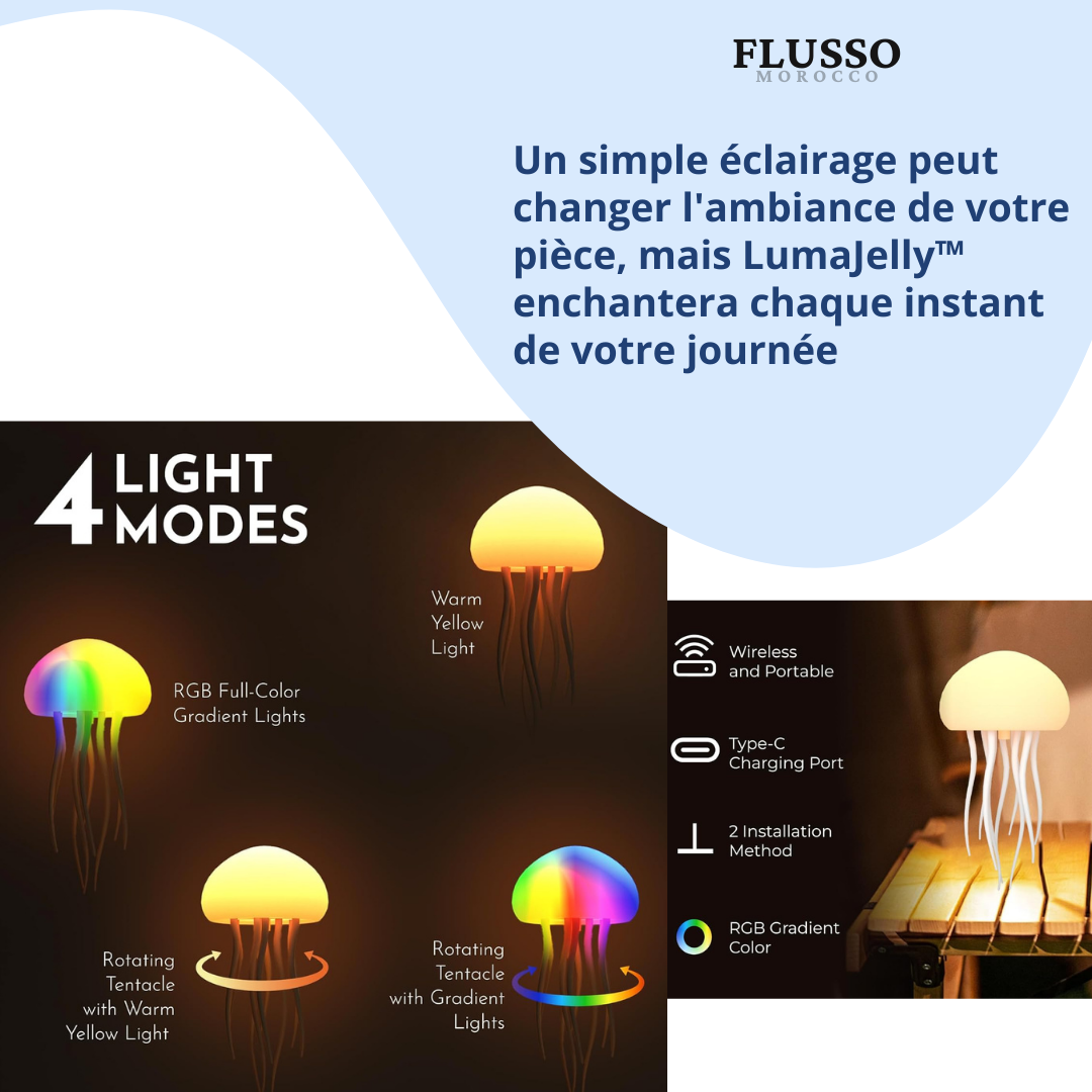 LumaJelly™ | Floating Jellyfish Light Lamp