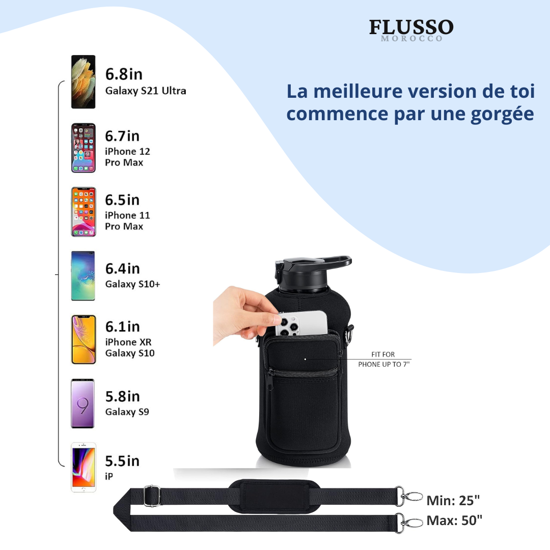 DrinkTrack™ | Fimibuke Half Gallon Water Bottle