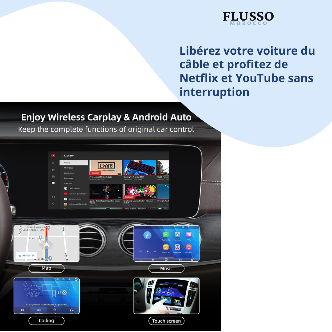CarTap™| Carplay avec Youtube et Netfix