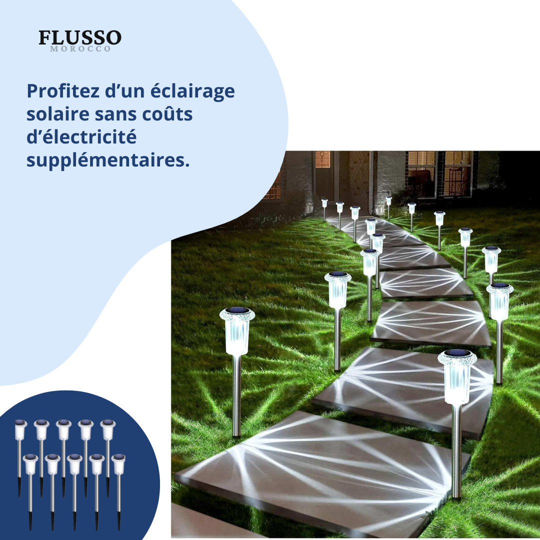EcoGlow Path Lights™ | Éclairage de Jardin