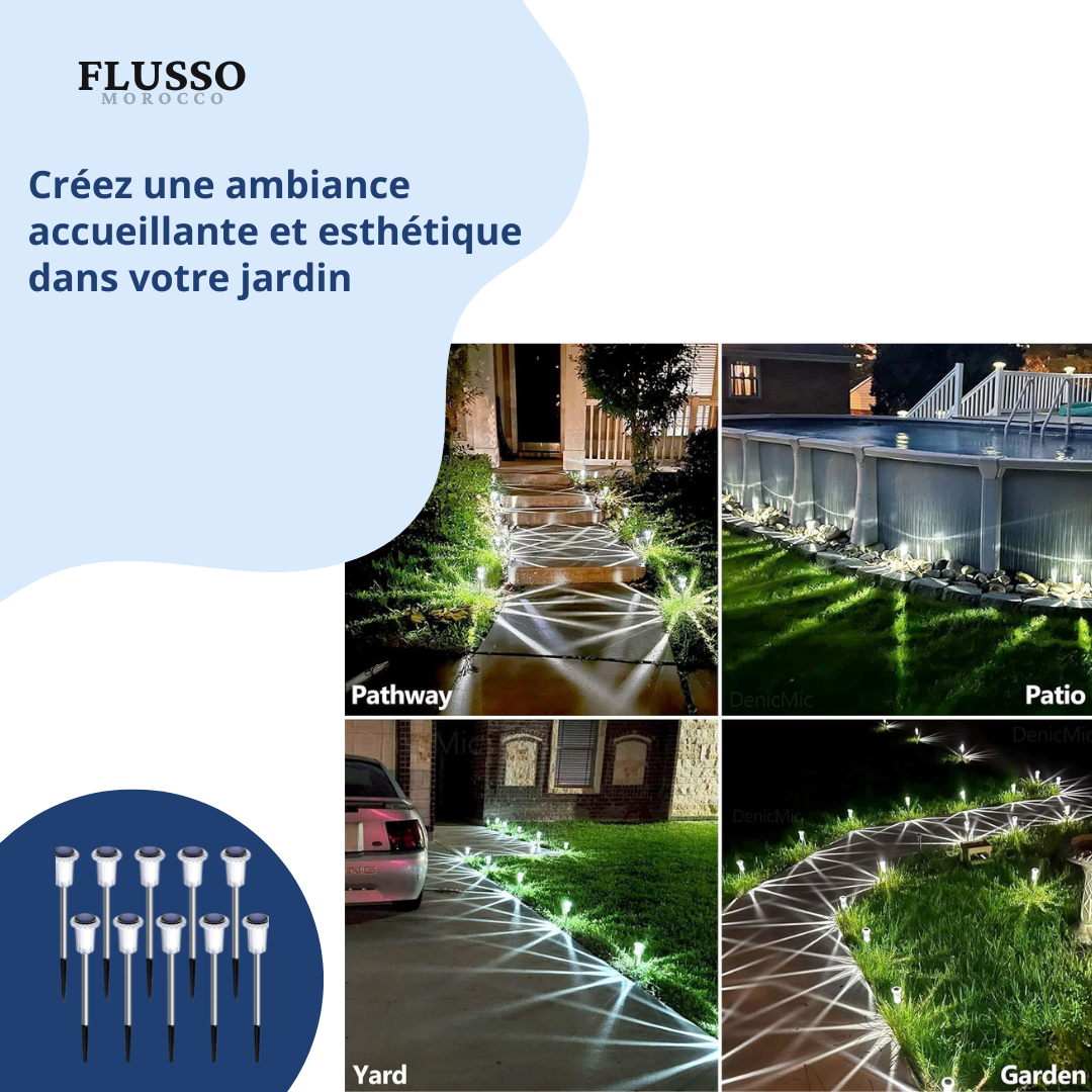 EcoGlow Path Lights™ | Éclairage de Jardin