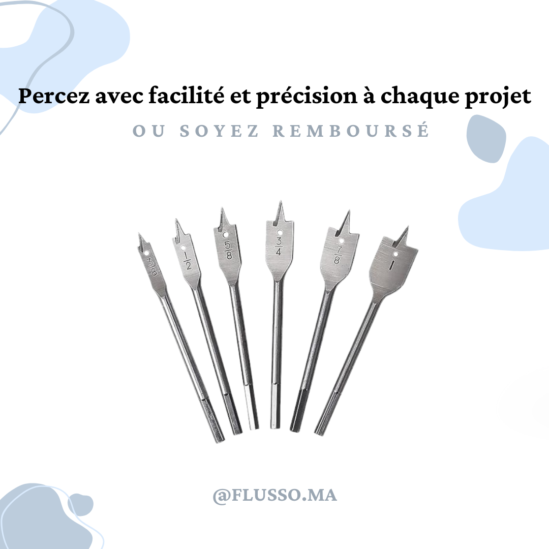DrillEdge™ | Set de 6 Forets Spade